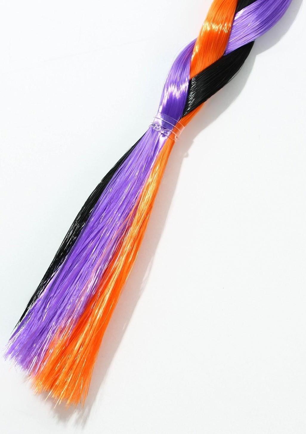 Цветная прядь-косичка на резинке «Для котика и девять жизней не жалко», 40 см