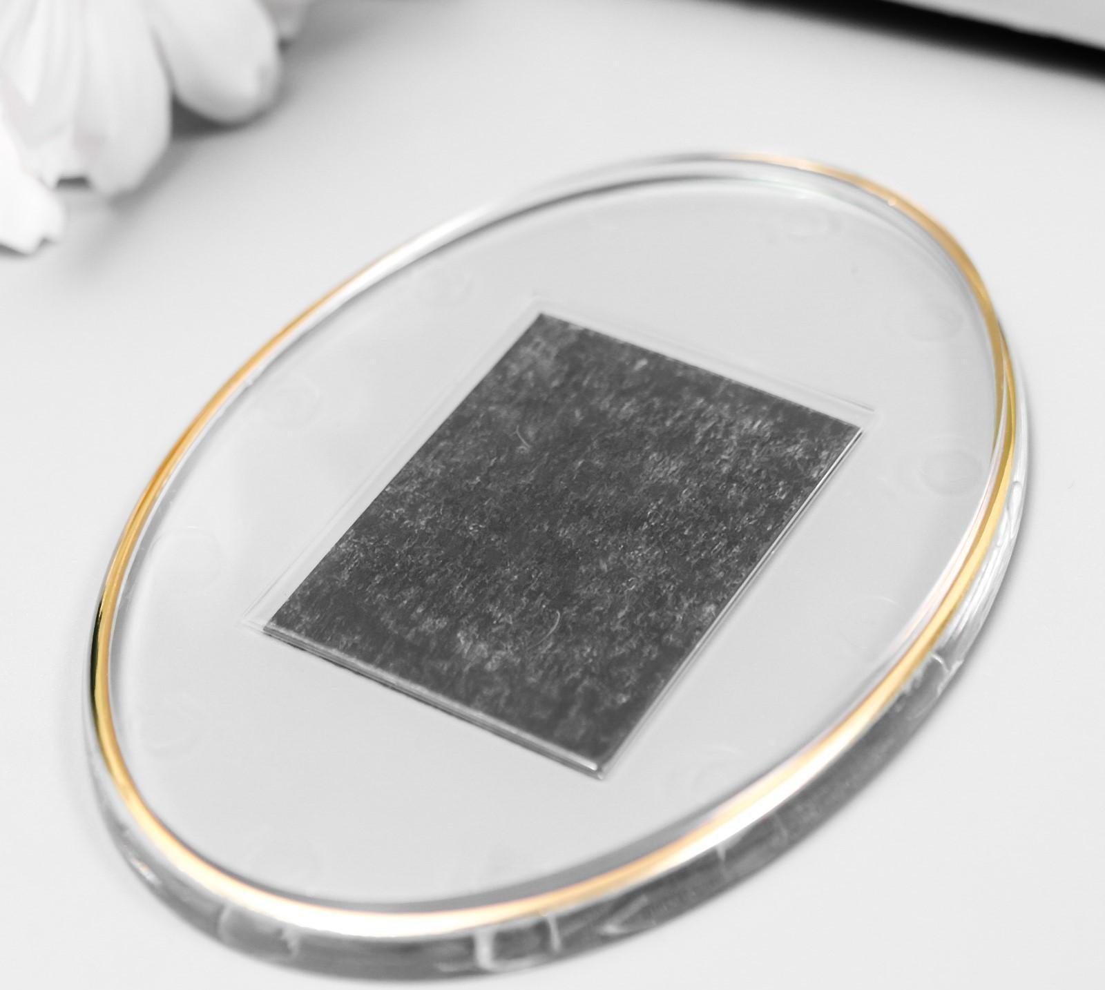 Заготовка акрилового магнита 8,5х6,3 см овал прозрачный (набор 2 детали+пакет)