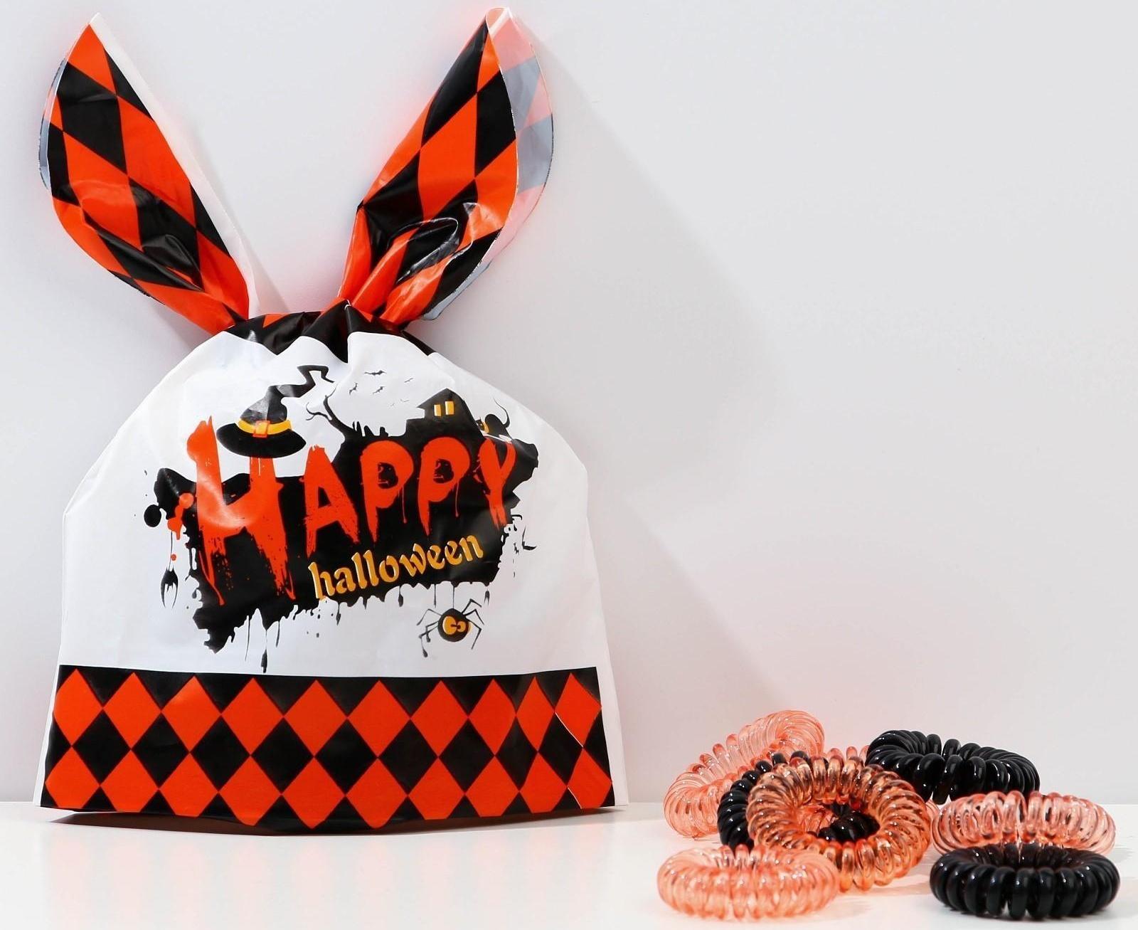 Резинки для волос «Happy Halloween», 15 шт., d = 3,5 см