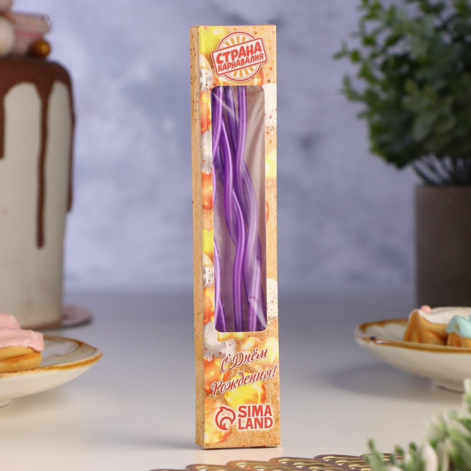 Свечи для торта витые 