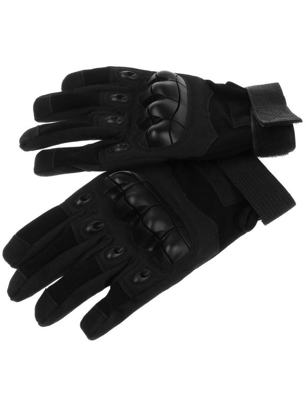 Перчатки мотоциклетные с защитными вставками, размер М, черный