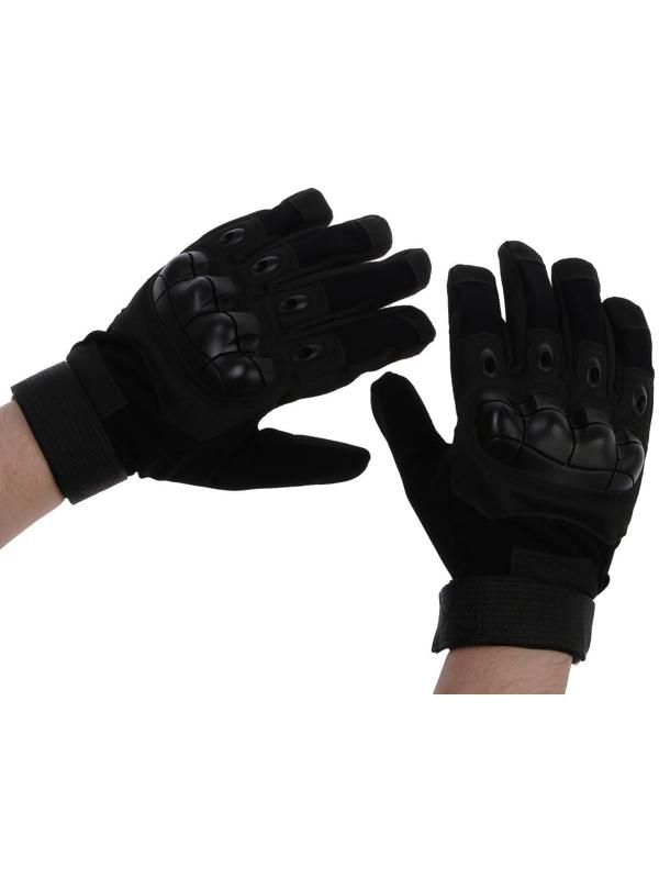 Перчатки мотоциклетные с защитными вставками, размер М, черный