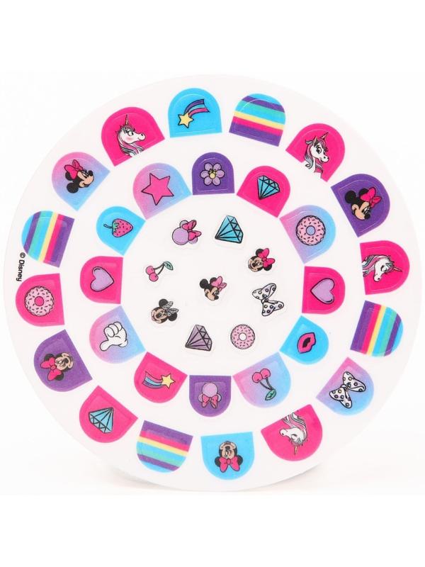 Маникюрный набор. Наклейки для ногтей, Минни маус и единорог