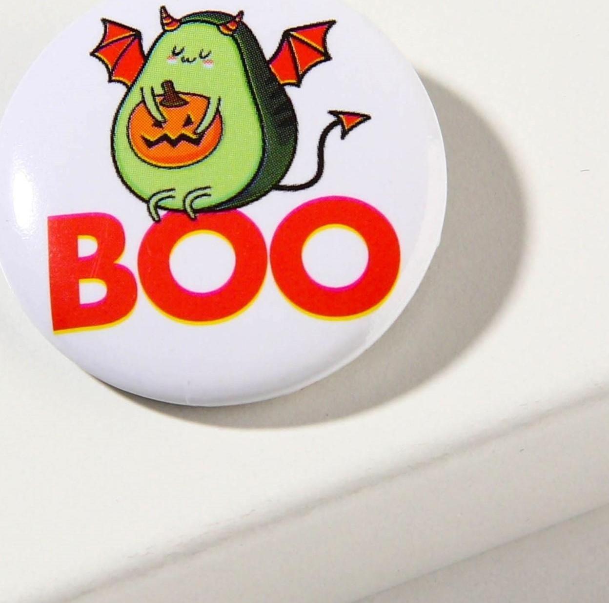 Резинка для волос и значок «Boo», набор