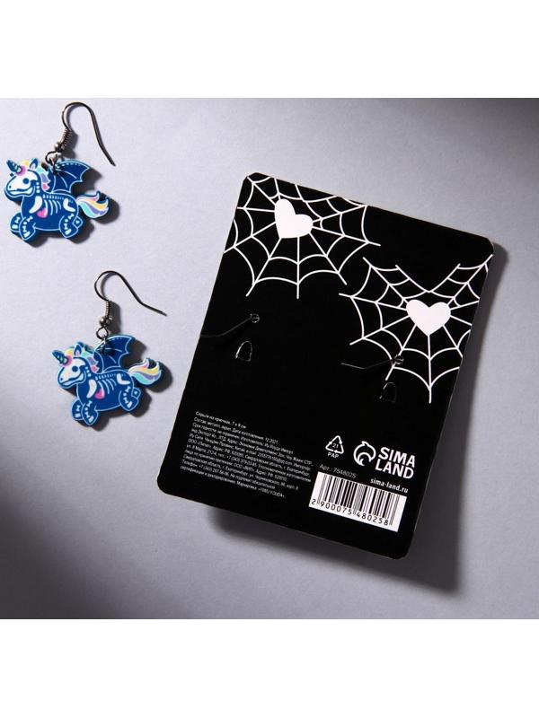 Серьги на крючках «Хороша чертовка» 7 х 9 см