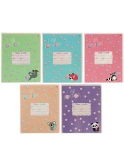 Тетрадь 18 листов в клетку LOLLIPOP, обложка мелованная бумага, ВД-лак / 10 шт.