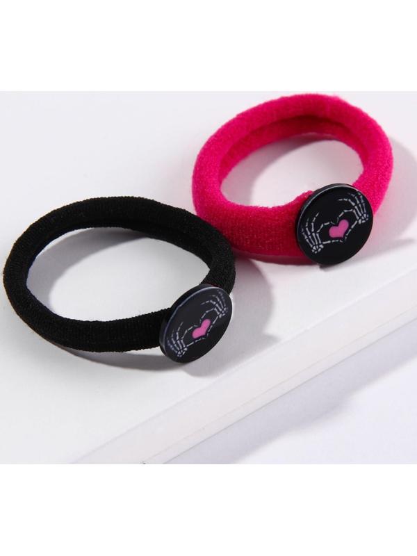 Резинки для волос «Стильная ведьмочка», 2 шт., d = 4 см