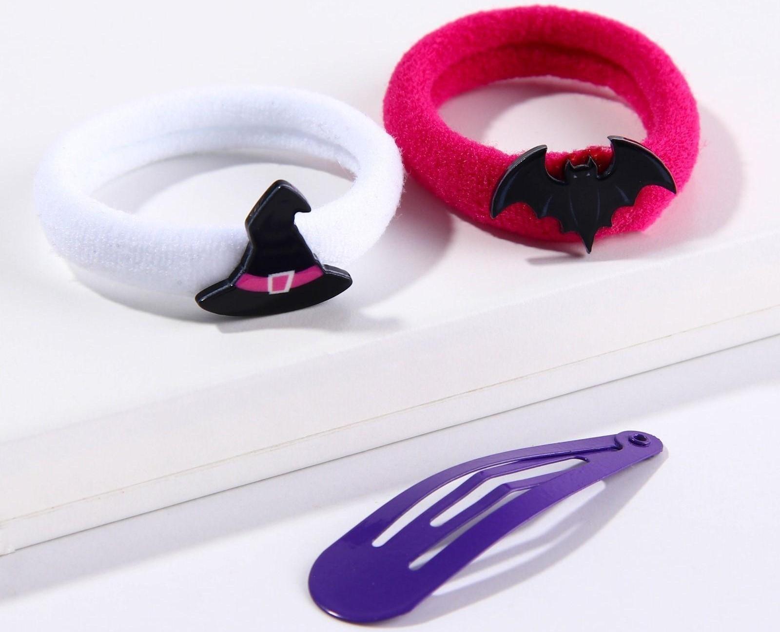 Резинки и заколка для волос «Летим в Трансильванию», набор 3 предмета