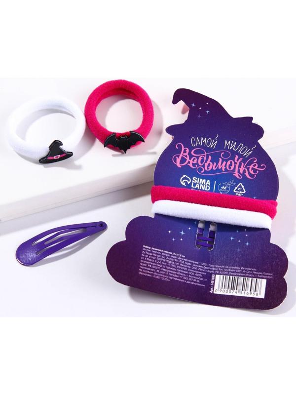 Резинки и заколка для волос «Летим в Трансильванию», набор 3 предмета