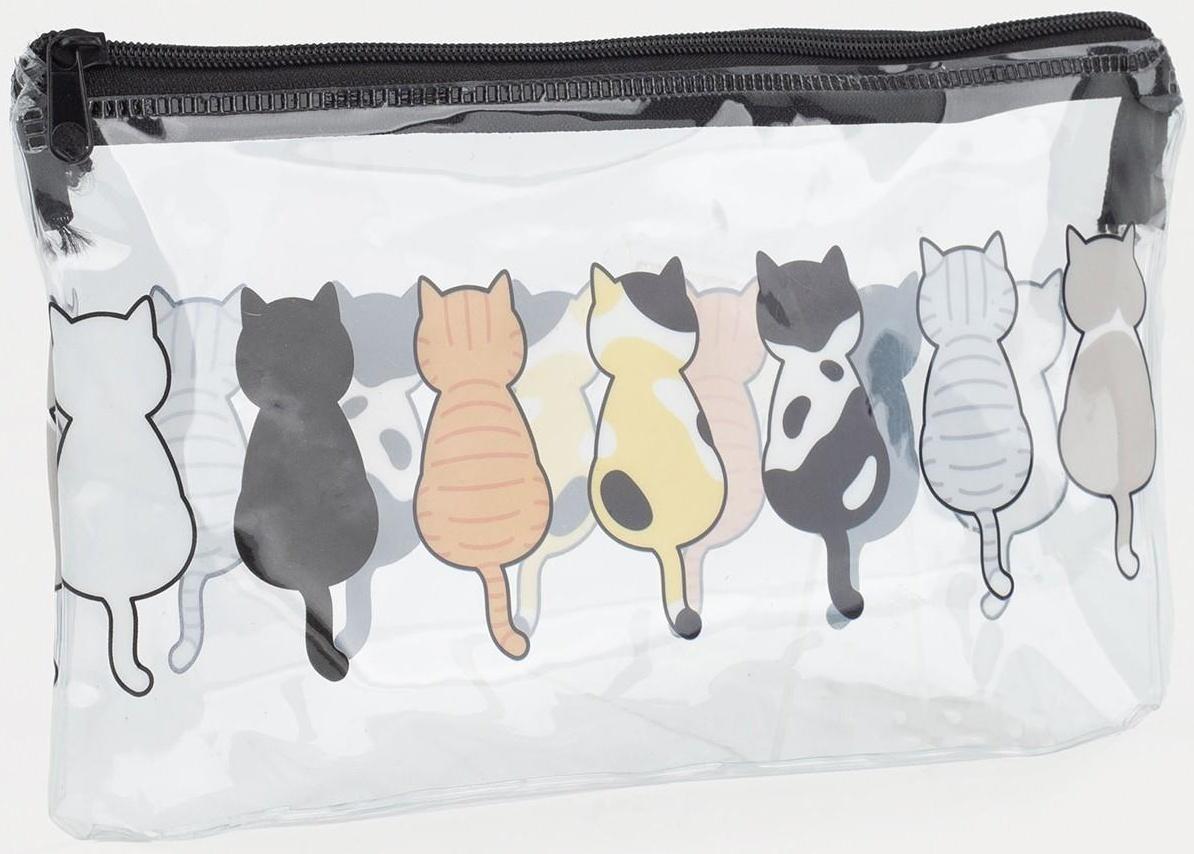 Косметичка на молнии, цвет прозрачный