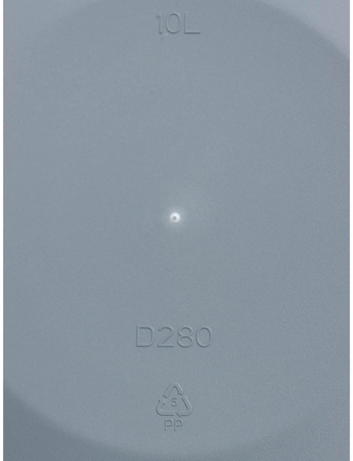 Кашпо для цветов со вставкой Tarragon, 10 л, d=28 см, h=26,2 см, цвет серый