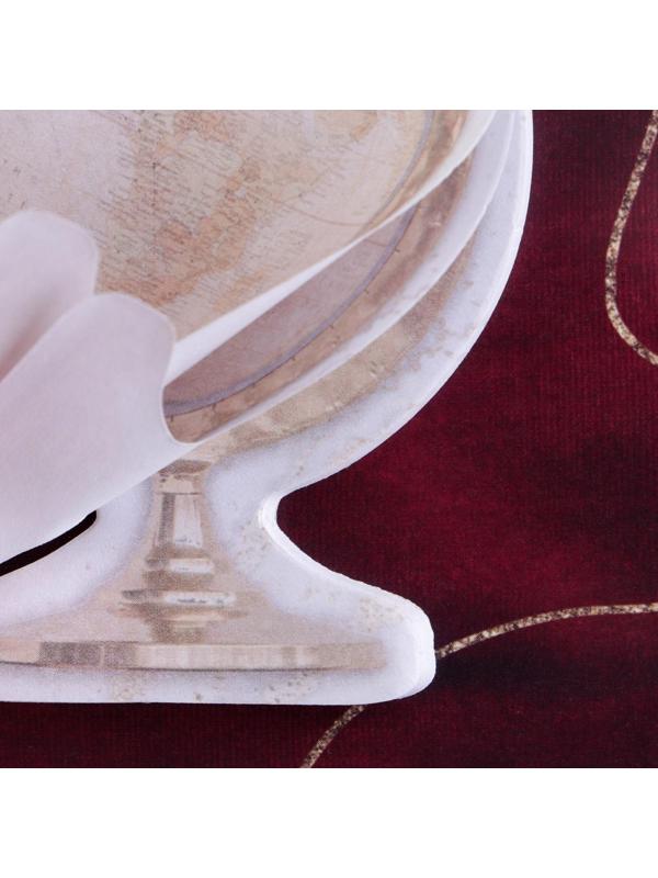 Подарочная открытка со стикерами «Золотому учителю», 30 листов