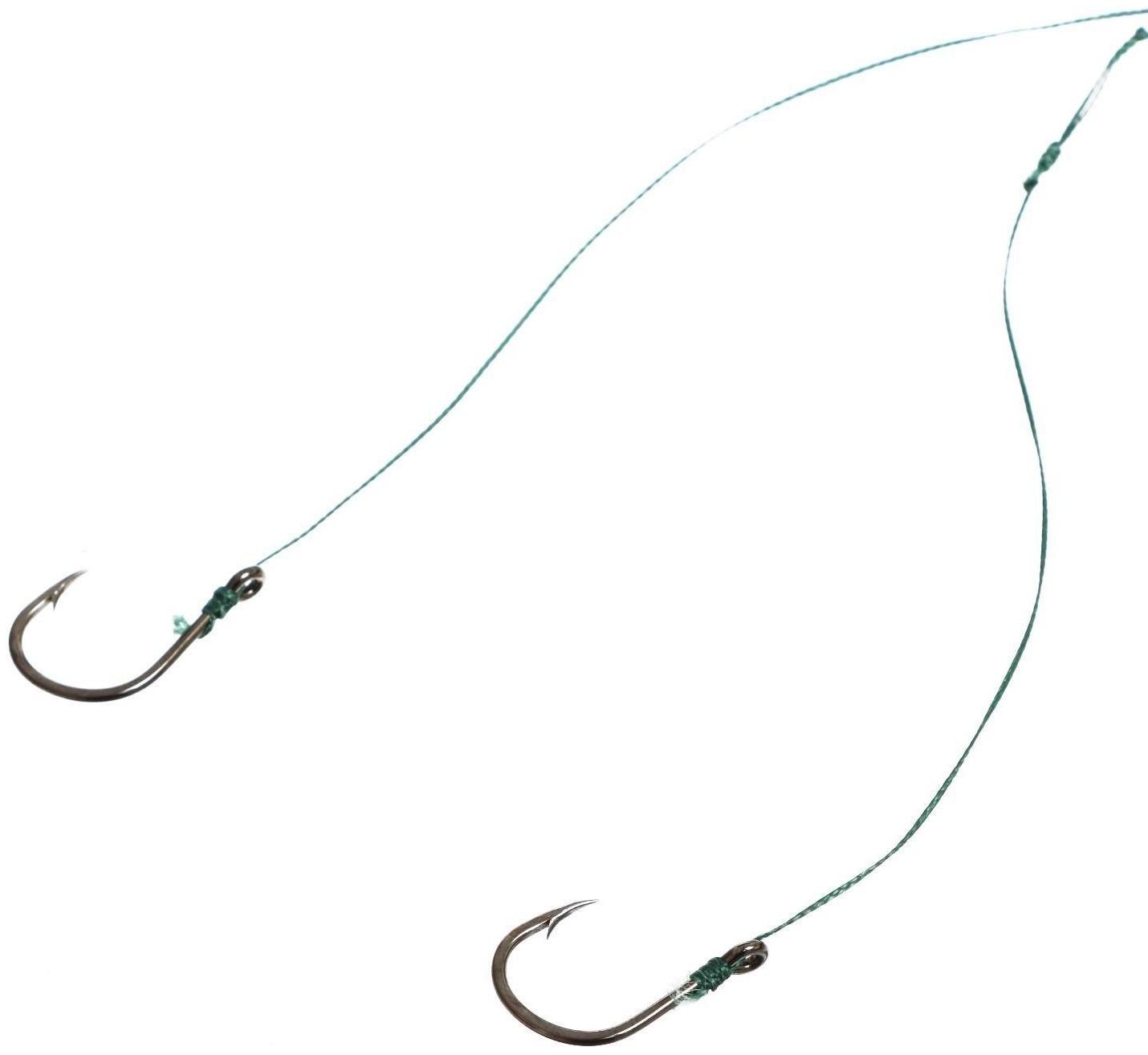 Комплект донка оснащенная, круглая, с грузом, леской, крючок 2 шт., 50 м, 73 г