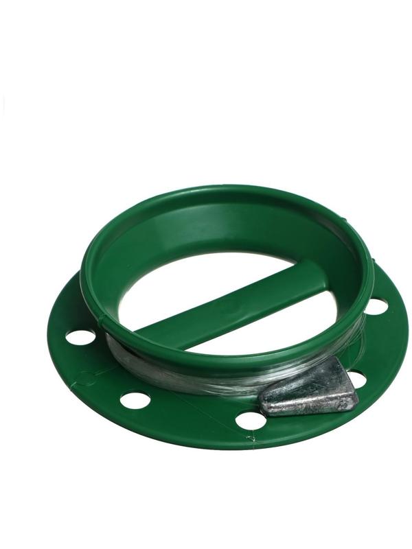 Комплект донка оснащенная, круглая, с грузом, леской, крючок 2 шт., 50 м, 73 г