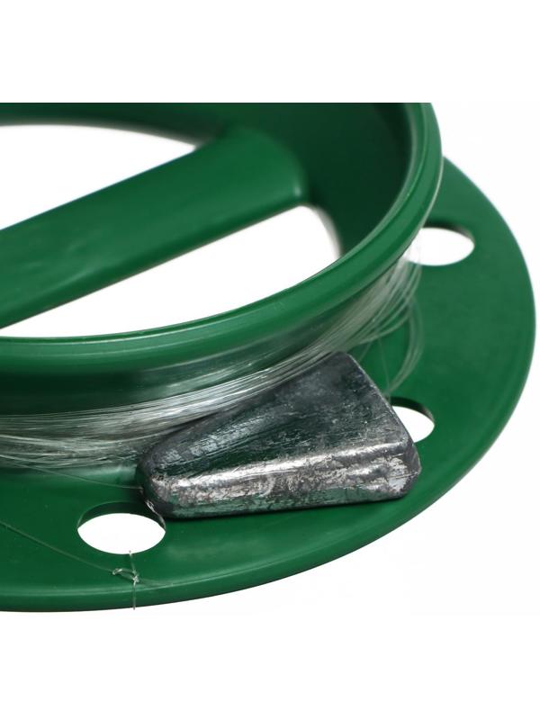 Комплект донка оснащенная, круглая, с грузом, леской, крючок 2 шт., 50 м, 73 г