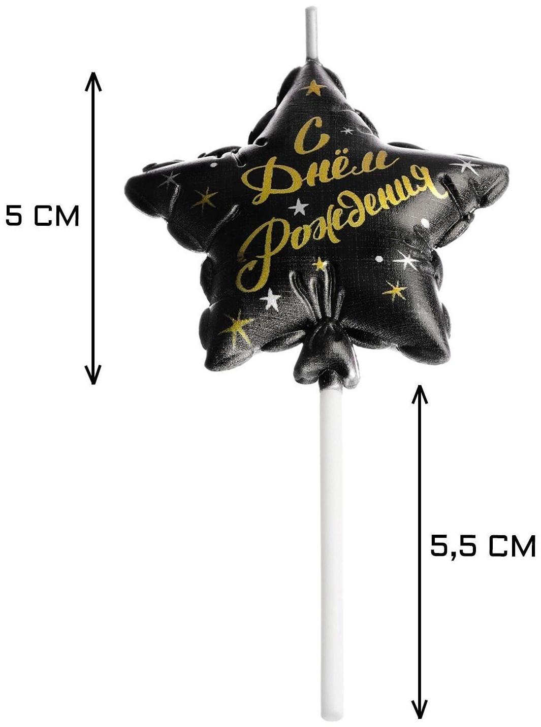 Свеча в торт на шпажке 