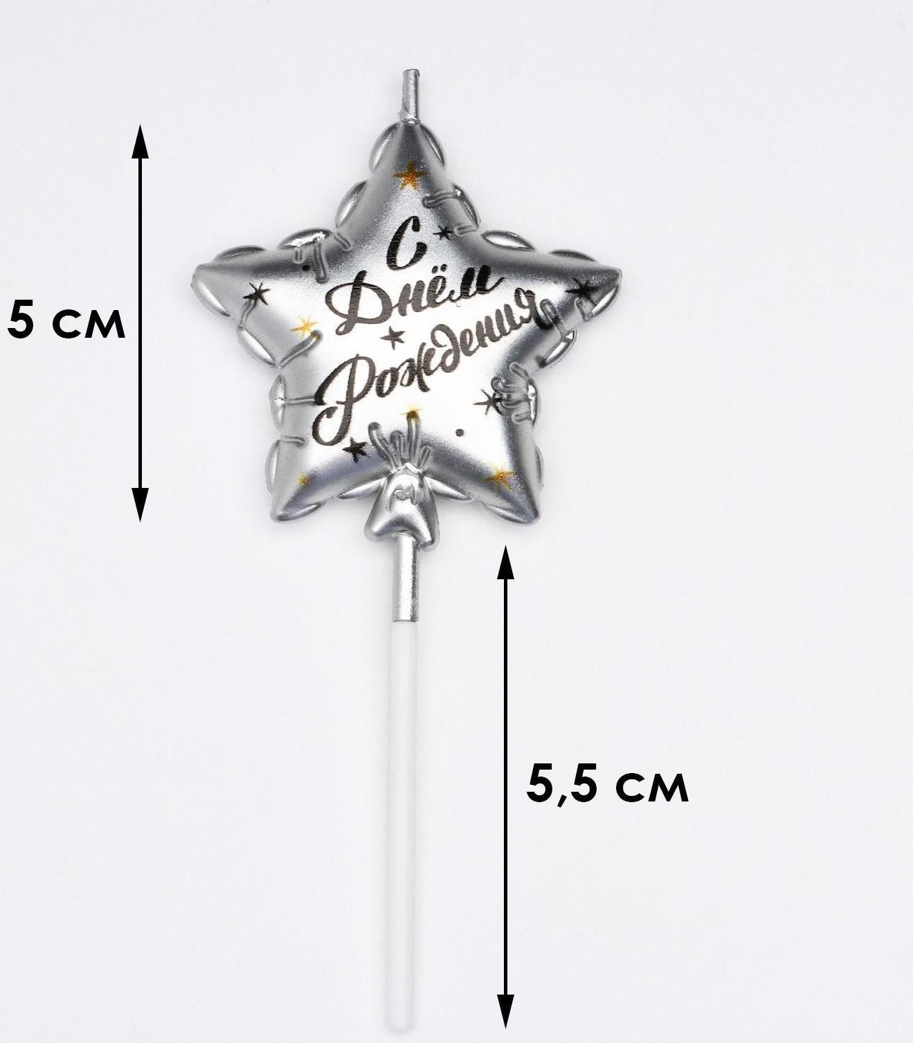 Свеча в торт на шпажке 