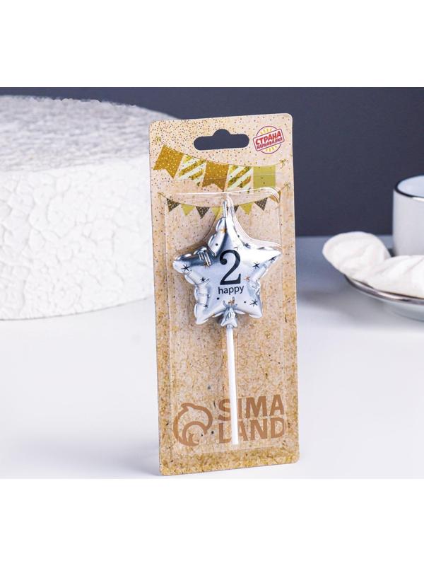 Свеча в торт на шпажке 