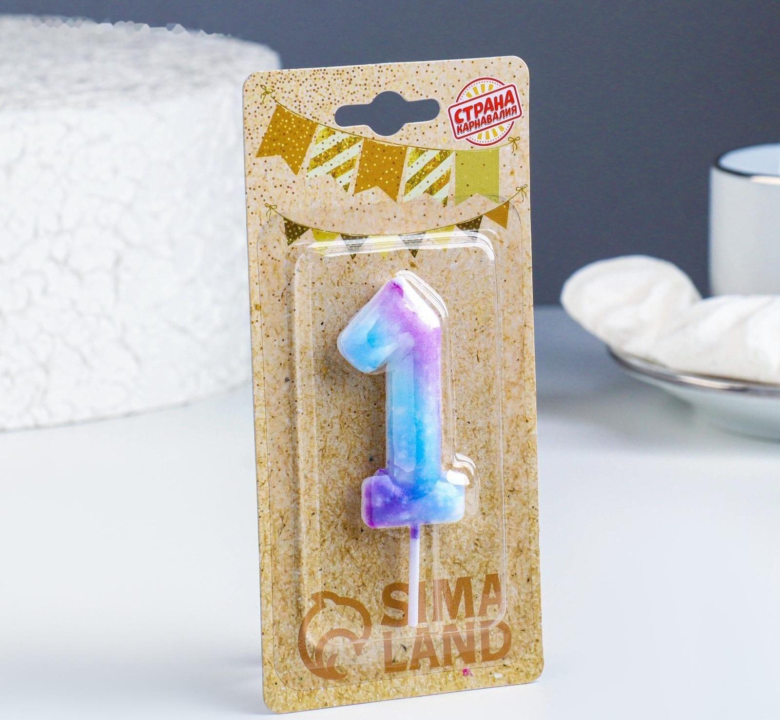 Свеча в торт на шпажке 