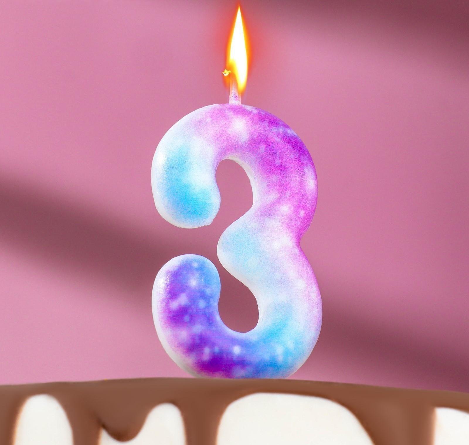 Свеча в торт на шпажке 