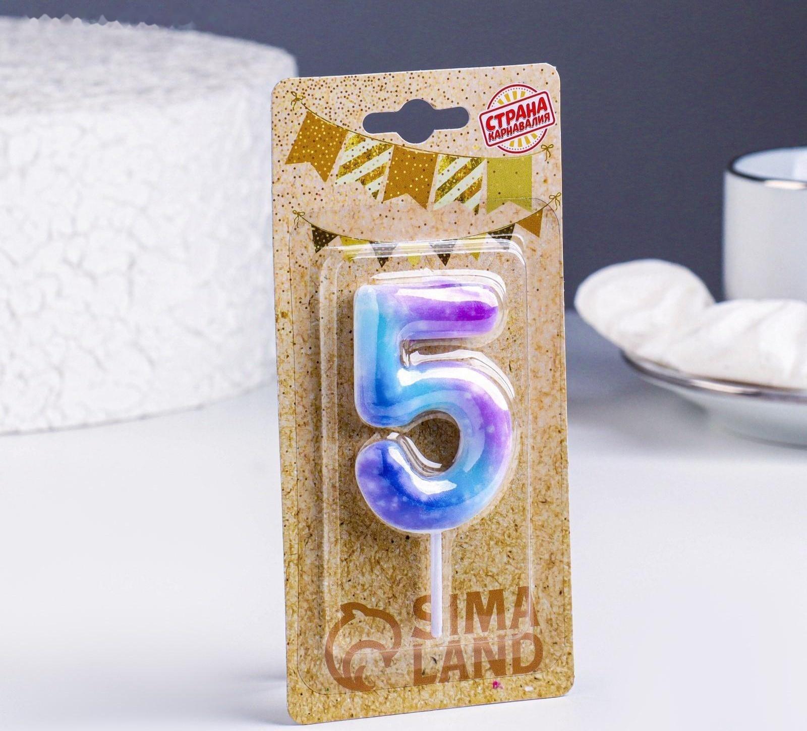 Свеча в торт на шпажке 