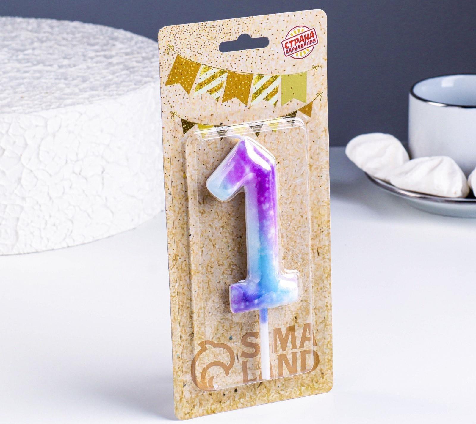 Свеча в торт на шпажке 