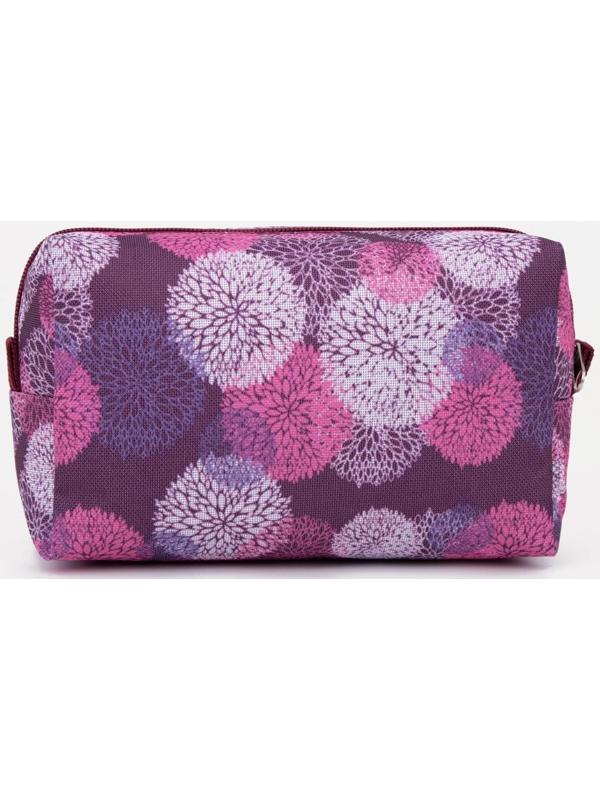 Косметичка на молнии, с подкладом, цвет фиолетовый