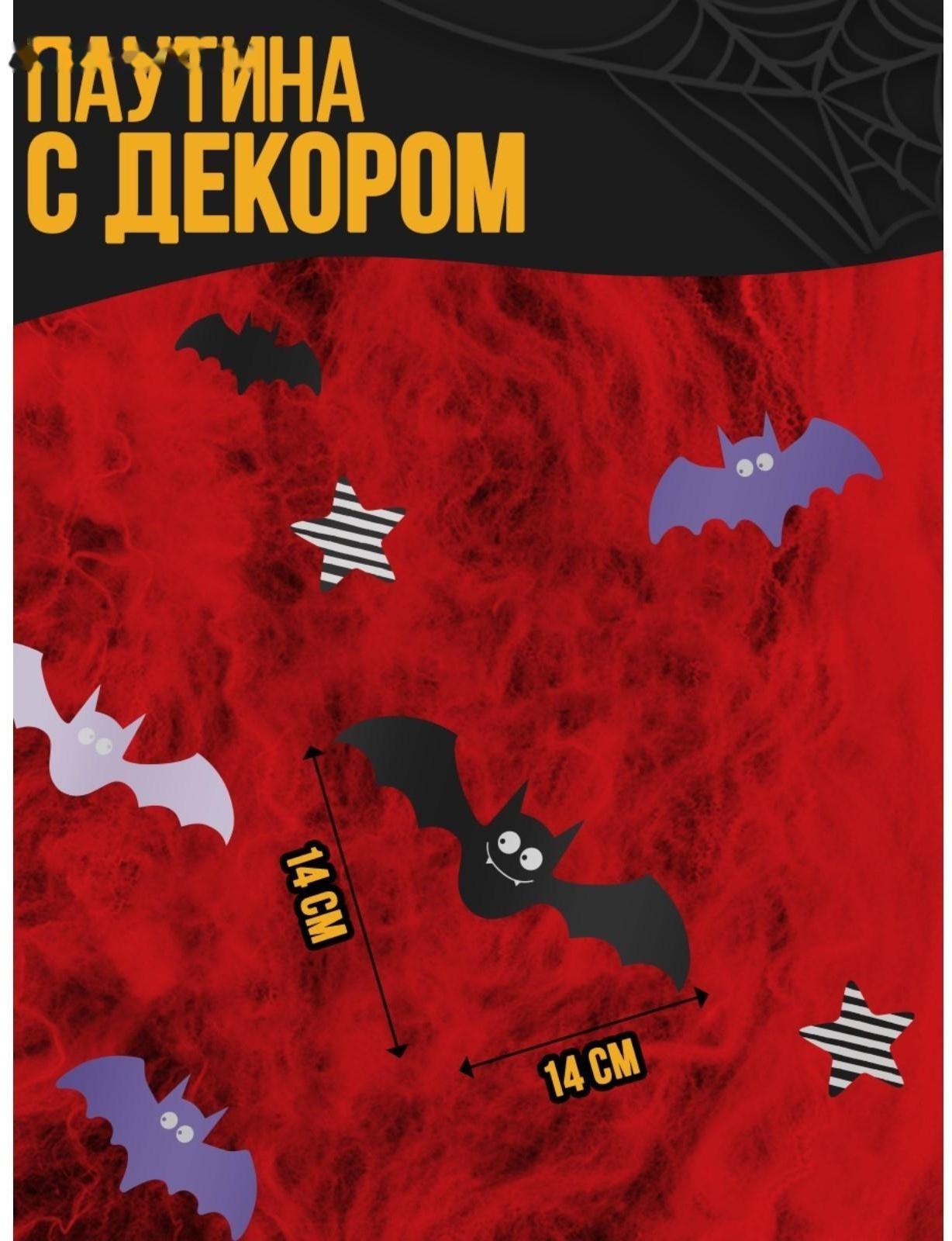 Паутина декор на стену «Однажды ночью»