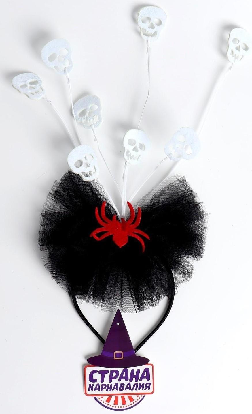 Карнавальный ободок «Череп»