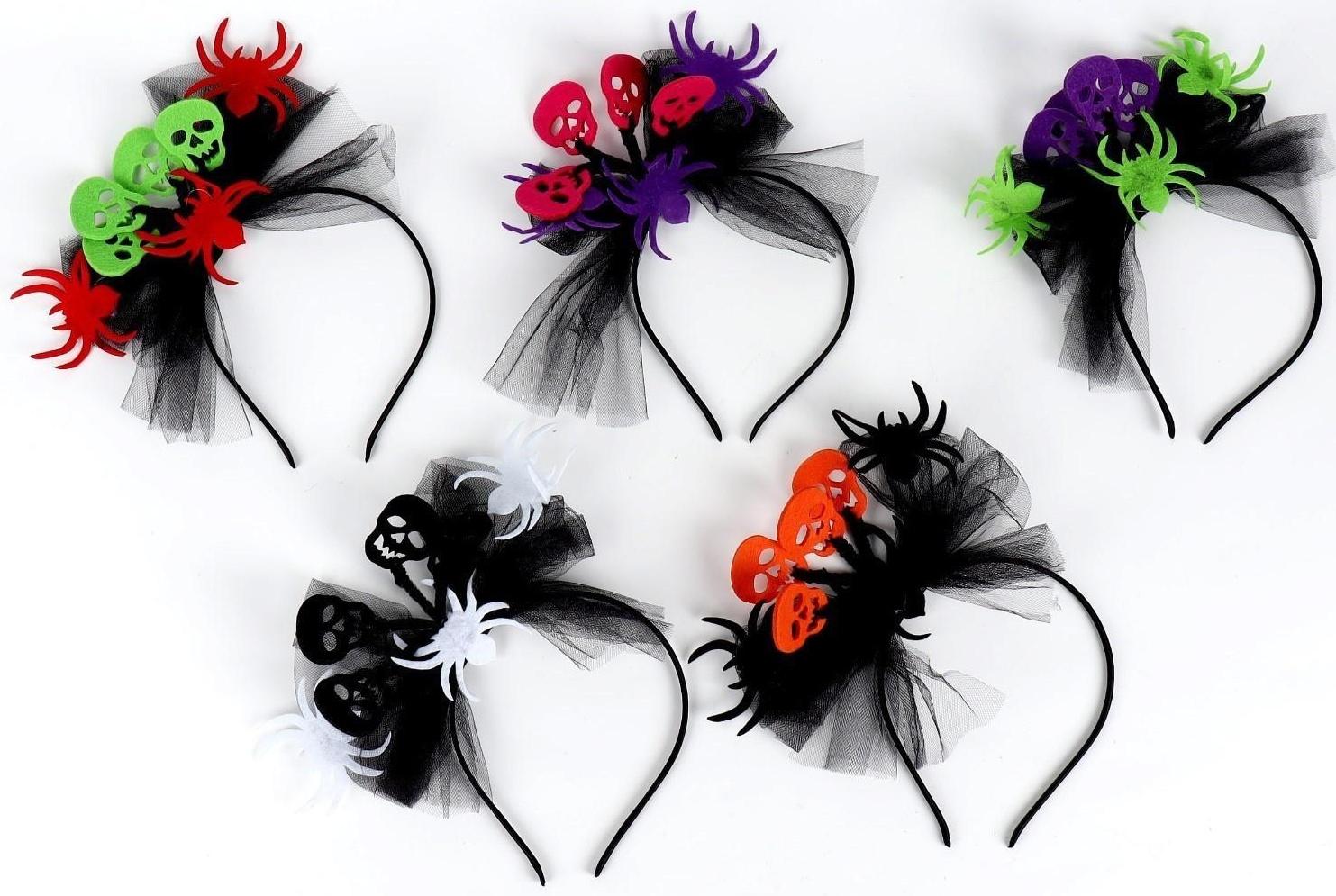 Карнавальный ободок «Хэллоуин», цвета МИКС