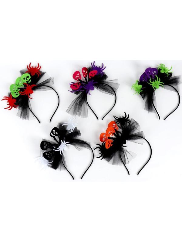 Карнавальный ободок «Хэллоуин», цвета МИКС