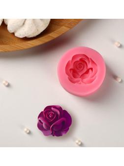 Силиконовый молд Доляна «Розан», 4,7×4,7×1,9 см, цвет розовый