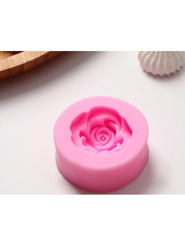 Силиконовый молд Доляна «Розан», 4,7×4,7×1,9 см, цвет розовый
