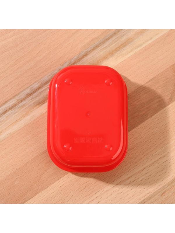 Ланч-бокс «Живи со вкусом», прямоугольный, 150 мл