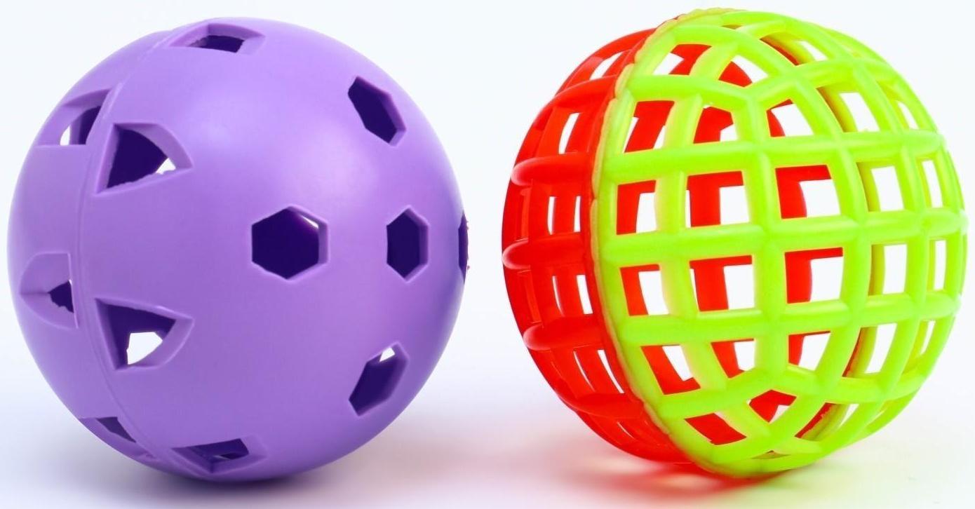 Набор мячей для бадминтона, 2 шт, стандартный + утяжеленный