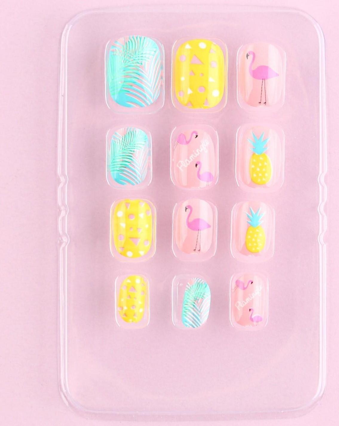 Детские накладные ногти «Яркая, стильная», 12 шт