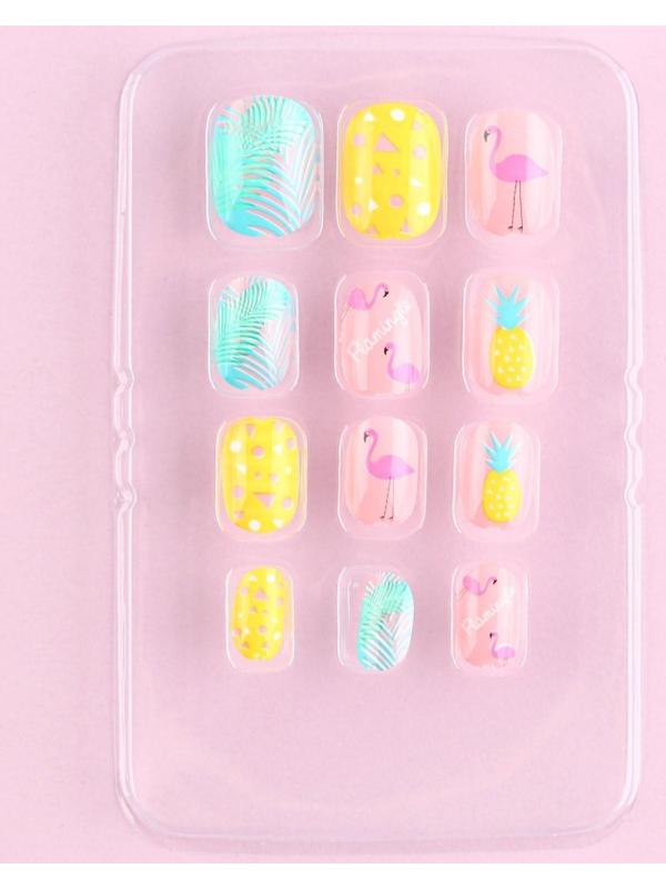 Детские накладные ногти «Яркая, стильная», 12 шт