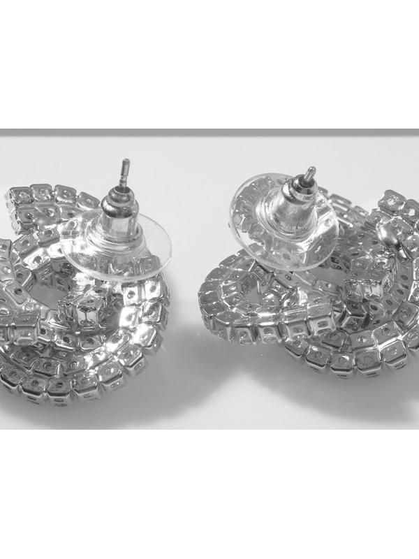 Серьги со стразами 