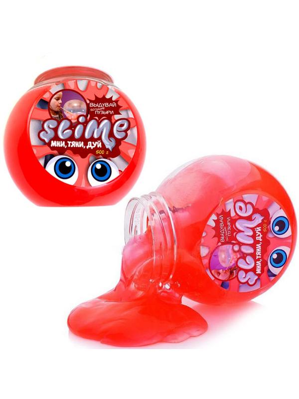 Лизун Slime MEGA MIX «Красный + Прозрачный» 500 г.