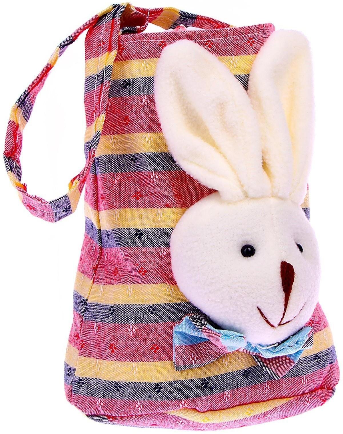 Сумка «Зайка», 20 × 16 см, цвета МИКС