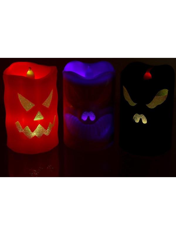 Свеча светодиодная «Хэллоуин», виды МИКС