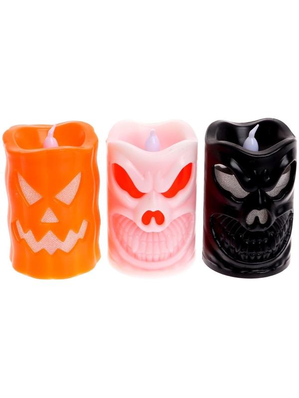 Свеча светодиодная «Хэллоуин», виды МИКС