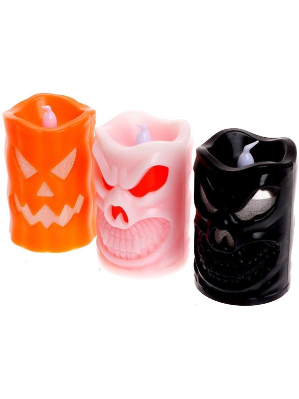 Свеча светодиодная «Хэллоуин», виды МИКС
