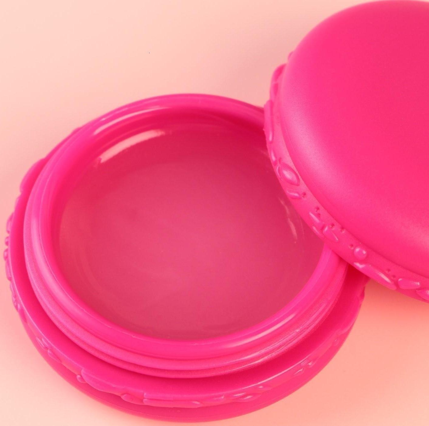 Блеск макарун в коробочке «Забавный котёнок», 10 г, аромат клубники