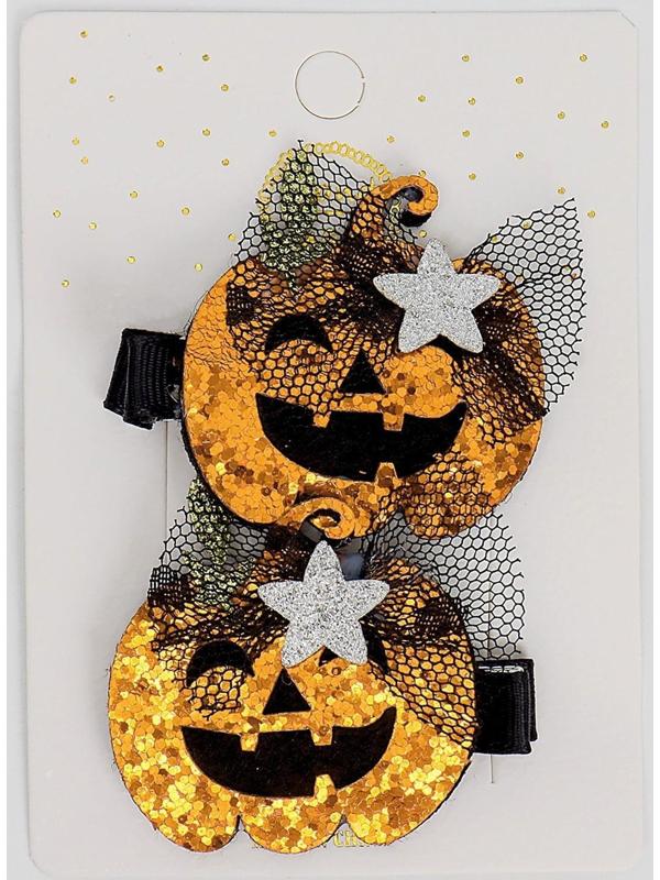 Карнавальный зажим «Тыква» набор 2 штуки