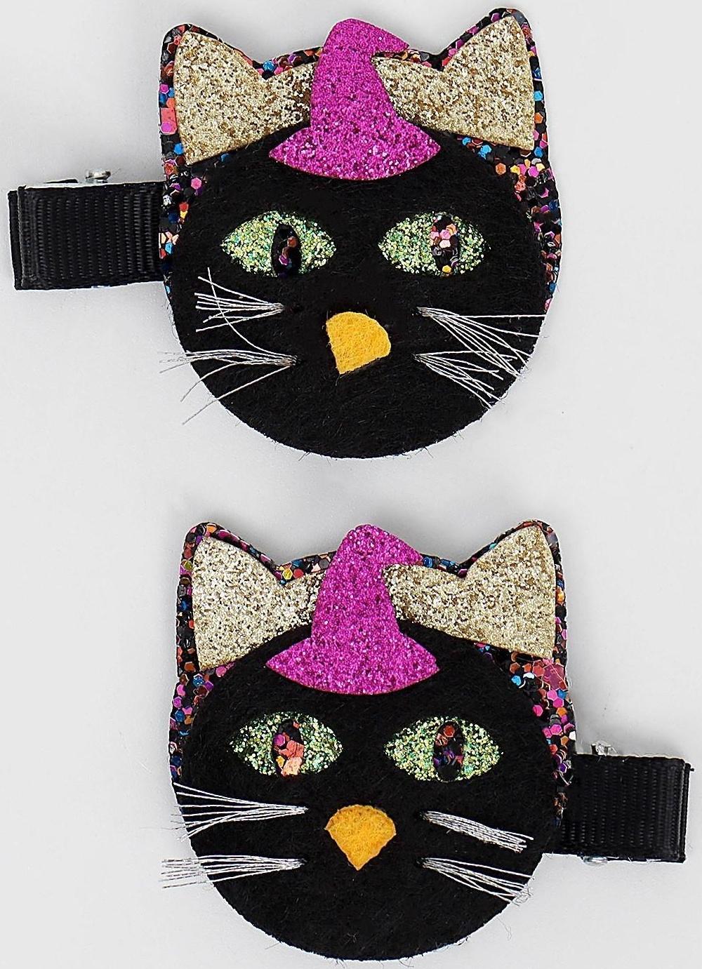 Карнавальный зажим «Чёрная кошка» набор 2 штуки
