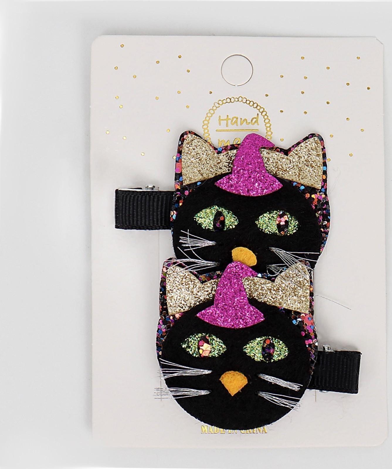 Карнавальный зажим «Чёрная кошка» набор 2 штуки