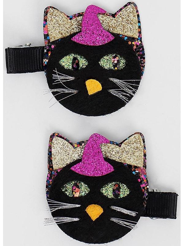 Карнавальный зажим «Чёрная кошка» набор 2 штуки