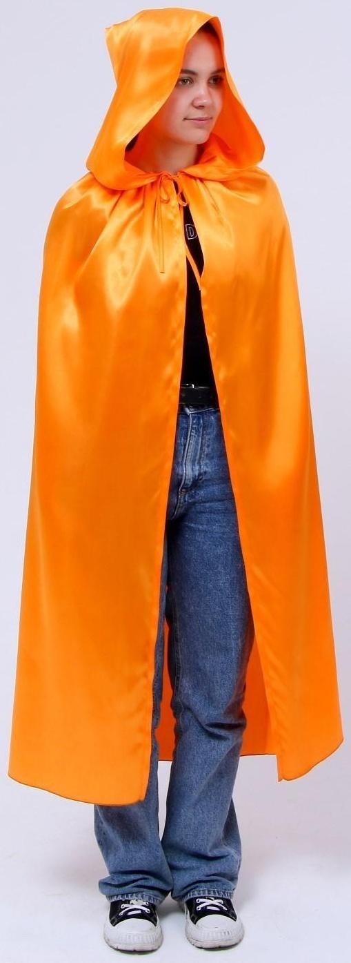 Карнавальный плащ с капюшоном, длина 120 см