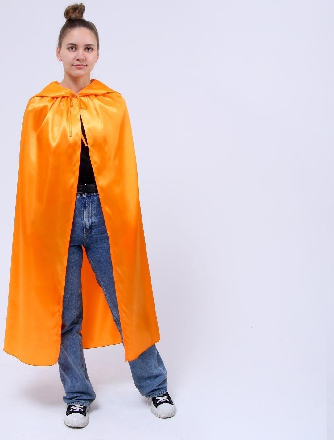 Карнавальный плащ с капюшоном, длина 120 см